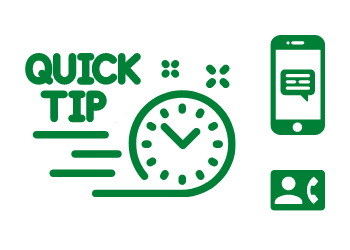 quick tip for phone