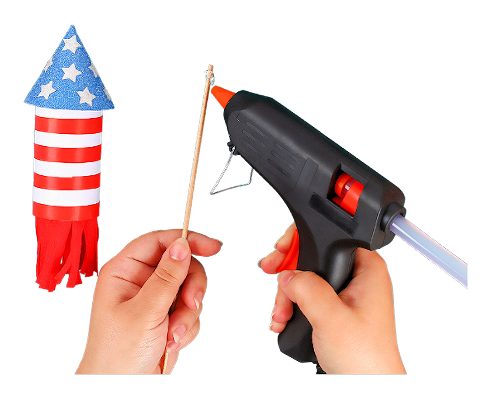 How glue toilet paper craft assembly