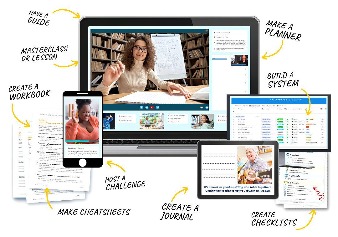 Pagewheel promo image (formerly Bizzy) featuring products