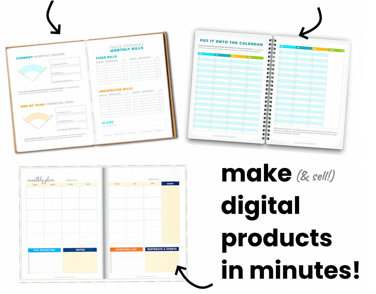 Pagewheel product examples.